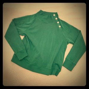 2 for $20  J Crew Buttoned Collar Sweatshirt